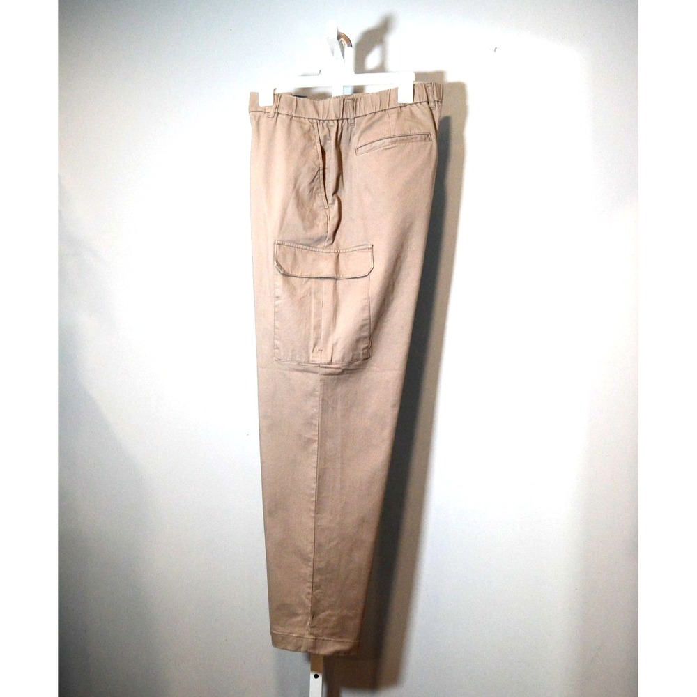 NEW Goodfellow & Co Vintage Collection Mens L Khaki Cargo Pants Button/Zip Close